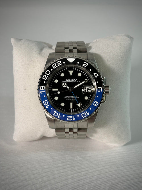 SEIKO MOD GMT MASTER BATMAN