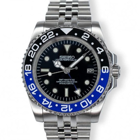 SEIKO MOD GMT MASTER BATMAN