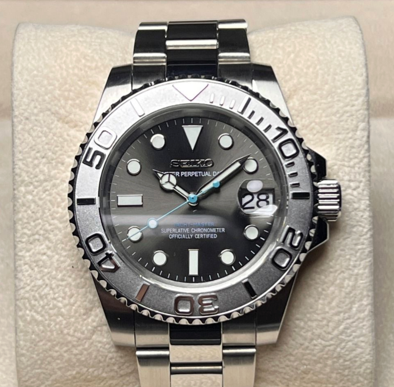 SEIKO MOD YATCHMASTER SILVER