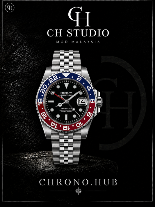 SEIKO MOD GMT MASTER PEPSI