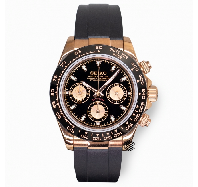 SEIKO MOD DAYTONA ROSE GOLD