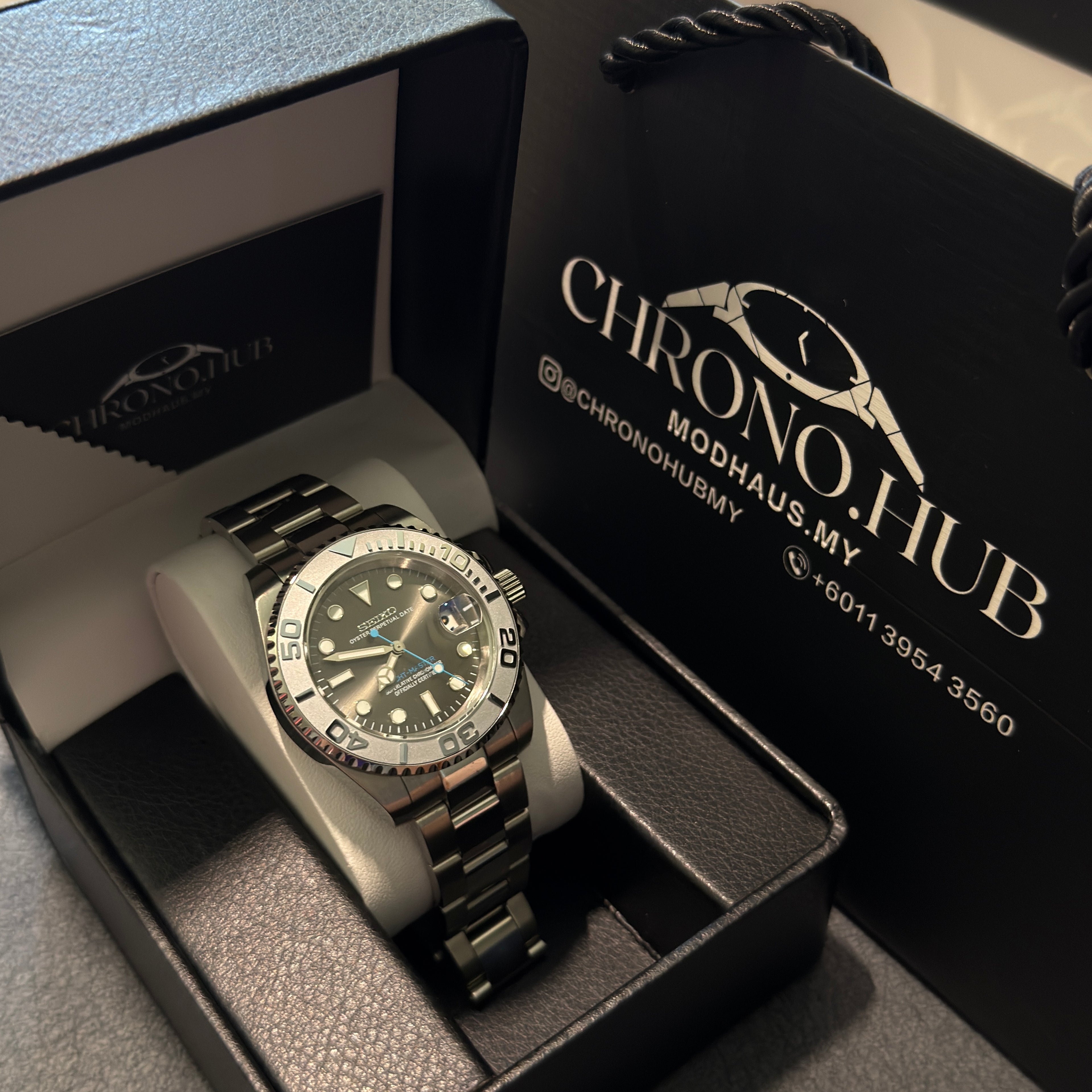 SEIKO MOD YATCHMASTER SILVER